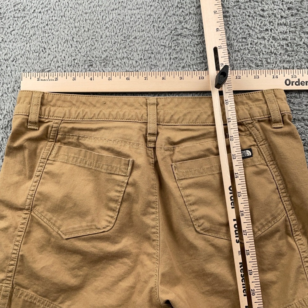 The North Face Shorts Womens Size 2 Brown Khaki Cotton Blend Hiking Outdoor - Picture 4 of 10